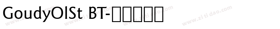 GoudyOlSt BT字体转换
